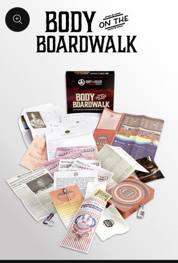 Hunt A Killer Body On The Boardwalk Immersive Murder Mystery Board Game Complete