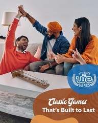 Classic 17.5” Shoot The Moon Game in Walnut Wood – Perfect for Game Nights