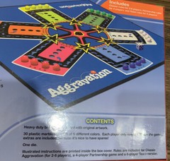 New Original Aggravation Marble Race Board Game Artwork Sealed