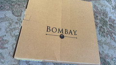 VINTAGE The Bombay Company 13″ Wood Solitaire Game 36 Large Stone Marbles 1994
