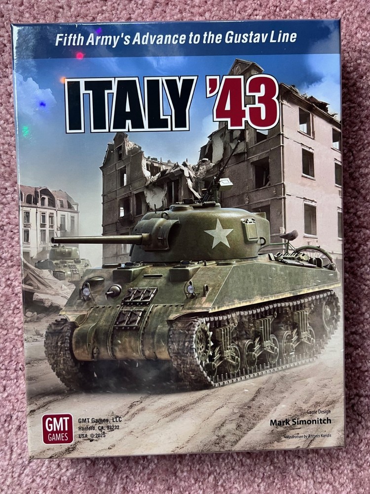 Italy ’43 by GMT Games New 2025 mint in shrink