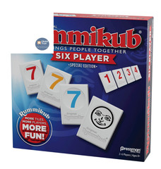 Rummikub Six Player Edition – The ca. 6.35 cm x 26.67 x cm, Blue