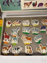 MacDonald’s Farm Board Game Animals Farm Spinner Vtg 1965 County Fair Selchow