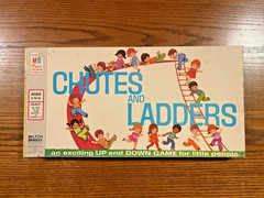 Vintage 1974 Chutes and Ladders Board Game ~ Milton Bradley 4555 ~ 100% Complete
