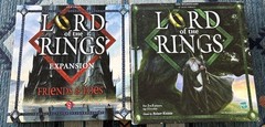 Lord of the Rings Board Game + Friends and Foes Expansion Reiner Knizia.