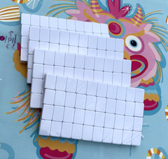 LUMINAIRE PURPLE 4 Layer Acrylic Mahjong Tiles American Set 160 Tiles US SELLER!