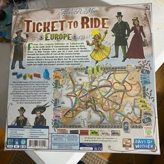 Ticket to Ride Europe Board Game Tunnels Ferries Train Stations Strategic