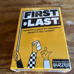 First & Last Drinking Card Board Game Hunch Studios 2021 Buzzed New Sealed