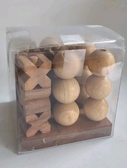 3D Wooden Tic Tac Toe – Rustic Coffee Table Decor, Unique Gifts