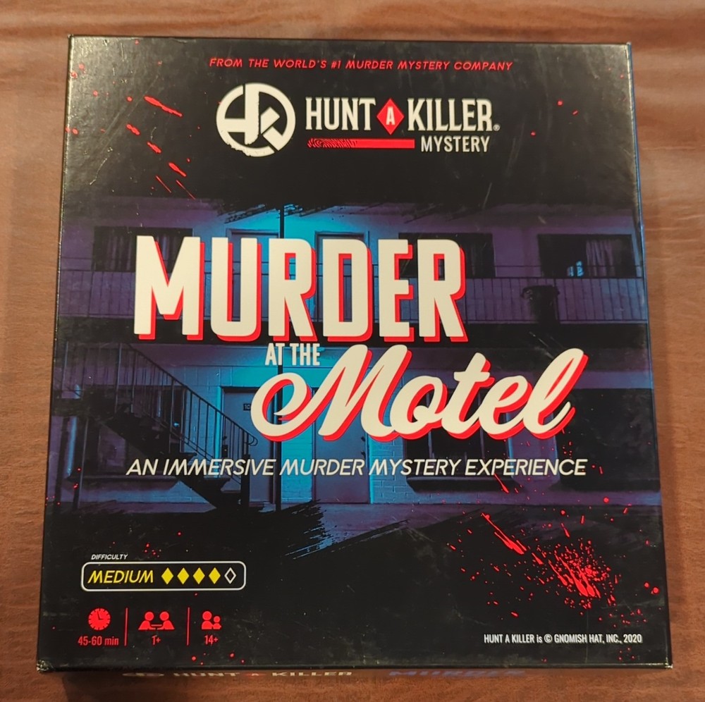Hunt A Killer Murder at The Motel Board Game Crime Theme Immersive Experience