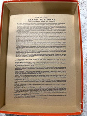 VINTAGE GRAND NATIONAL HORSE RACE, 1937, A Sweepstakes Game Of Chance Board Game