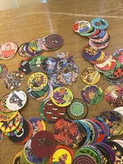 Lot 200 Pogs Milk Caps Various Random Themes In Tube 1994-1995