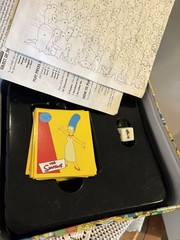 The Simpsons Trivia Game Tin Box with Character Cards Movie & TV Theme.Collector