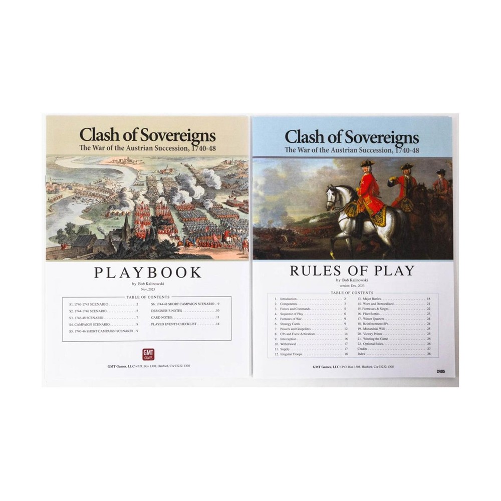 GMT Wargame Clash of Sovereigns – The War of the Austrian Succession, 1740 NM