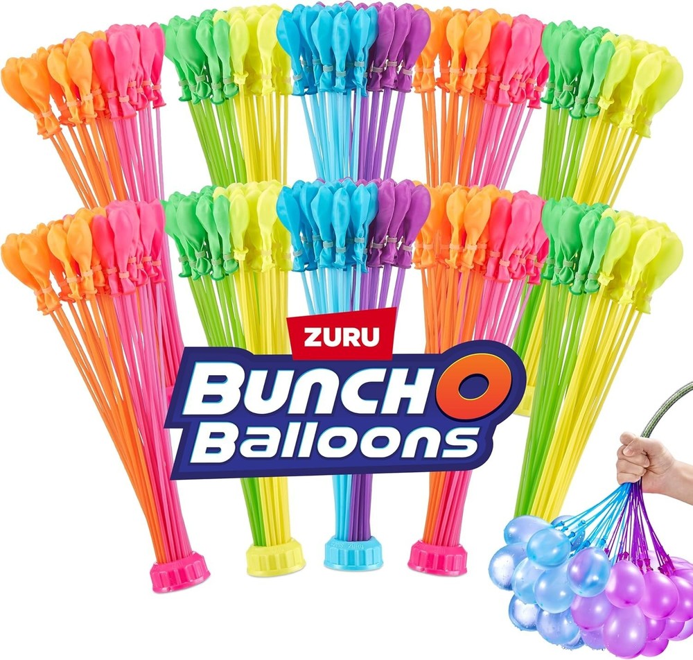 Bunch-O-Balloons Tropical Party 330+ Rapid-Filling Self-Sealing Water Balloons