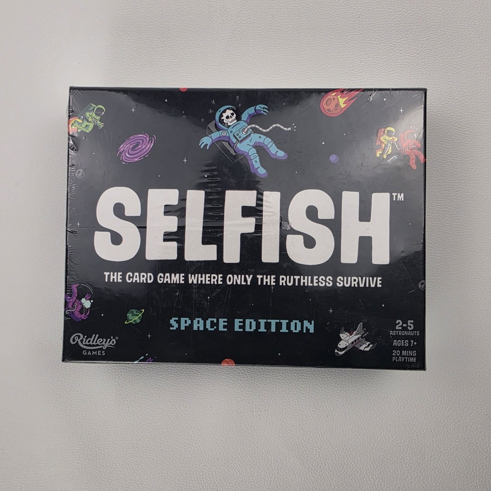 Selfish Space Edition Card Game Ridley’s Games New Sealed 2-5 Players Ages 7+