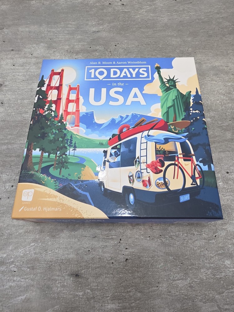 USAopoly 10 Days in The USA Family Road Trip Board Game Learn About US America