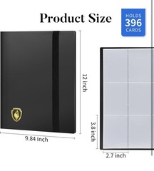 Card Binder 9 Pocket, Fabmaker 396 Pockets 9.8 x 1 x 12.1 inches, Blue