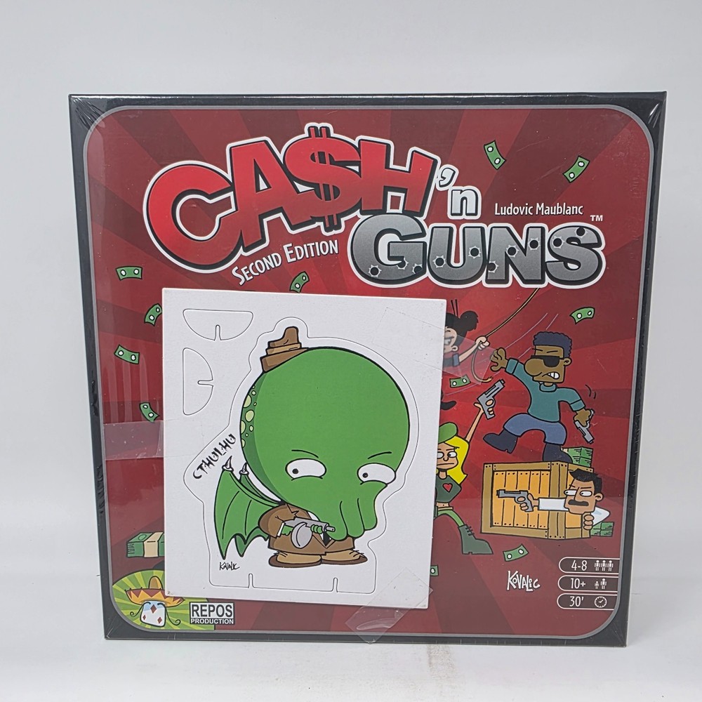 Cash’n Guns Second Edition Board Game Repos Production 2014 New Sealed Bonus