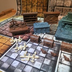 HEROQUEST Complete FURNITURE Set NEW!! Usable As DND Dungeon Terrain Lot