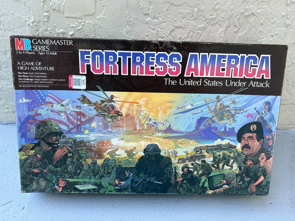 Fortress America AND Shogun MB Gamemaster Series Board Games 1986 Vintage