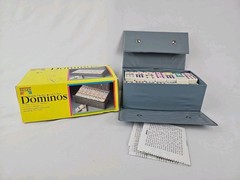 Vintage 1992 Pavilion Double Twelve Dominos – Multi-color Dots – Complete & Mint