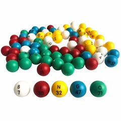 Yuanhe 3/5 Inch Bingo Balls for Standard Cages and Bingo Boards, Easy Read, 7…