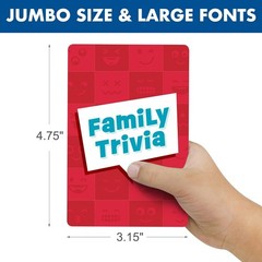 Family Trivia Game, 60 Fun Trivia Cards, Ages 4 and Up