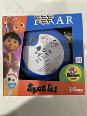 NEW Disney Pixar SPOT IT! Card Game Tin Ages 4+ Asmodee Includes 30 Cards