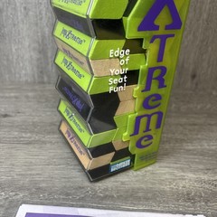 Jenga Xtreme COMPLETE Parker Brothers 2003 Tower Building Game Blocks Green