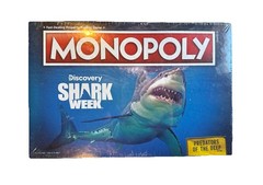 New Factory Sealed Monopoly Shark Week Edition Board Game