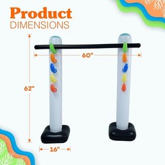 Inflatable Limbo Game for All Ages – 62″ Luau Party Fun Indoors & Outdoors