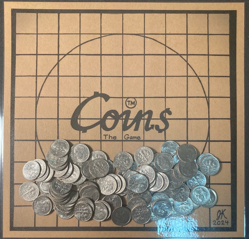 Coins The Game 8″ + 100 US Dimes