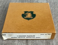 Vintage Wooden Game 3 Square Puzzler By Hoyle Games