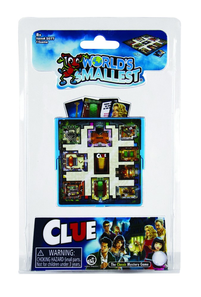 World’s Smallest CLUE Mystery Detective Board Game Toy Miniature