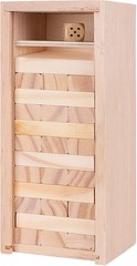 WE Games Mini Wood Block Party Game That Tumbles Down When You Play, 5.5 in.