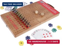 Glintoper Large 21″ Horse Racing Game, Horse Race Board Games with 11 Luxury Met