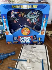Vintage Space War Dart Gun Shooting Gallery Game Works