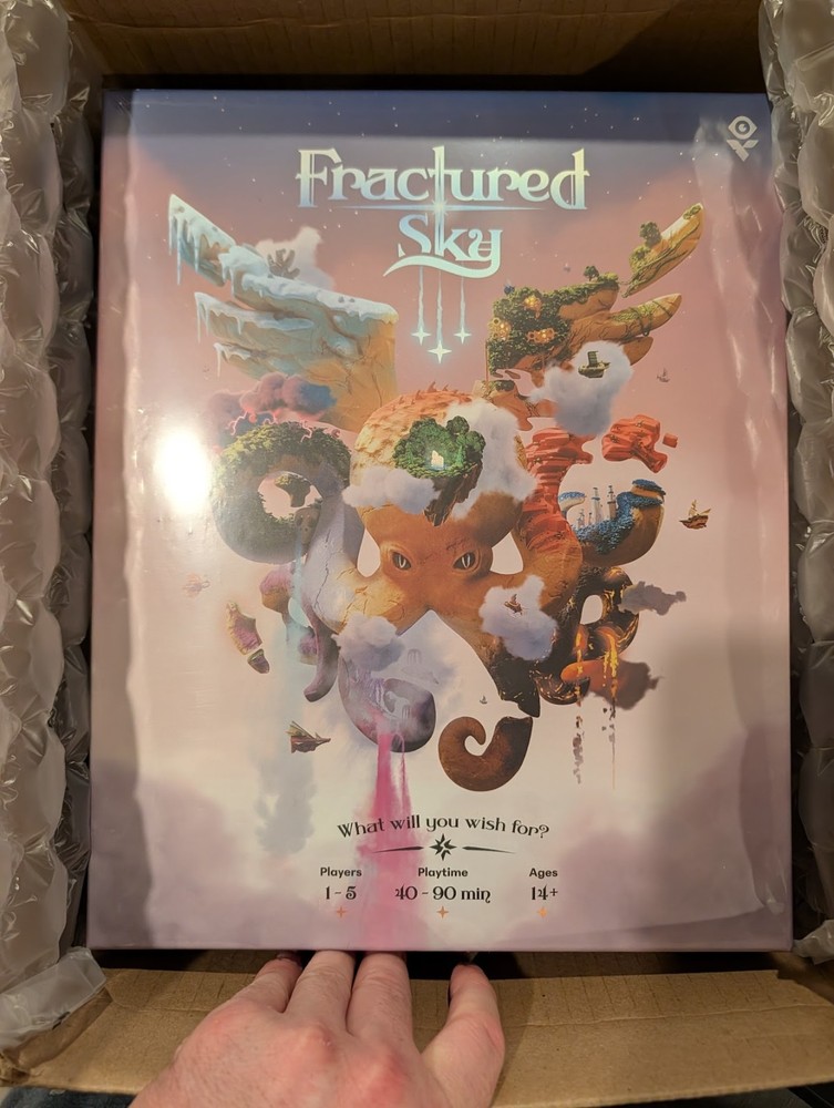 Fractured Sky Super Deluxe Edition Board Game Kickstarter + Neoprene Mat