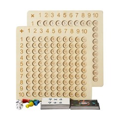 2 in 1 Wooden Montessori Multiplication Addition Board Game Montessori Toy