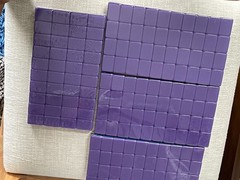 American Mahjong Tiles Set – 160 Tiles, 4-layer engraved acrylic ( Dark Purple)