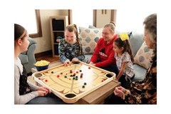 Carrom Board Game Set — Large Board Games for Adults & Children — Ov