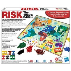 Risk 1980s Edition Classic Board Game World Domination Strategy Game