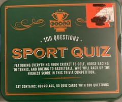Championship Sport Quiz Game in Collectible Tin Box ~ 50 Cards ~ 100 Questions