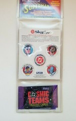 1993 Skybox limited Edition Team Cards & Skycaps (Pogs)Return of Superman Sealed