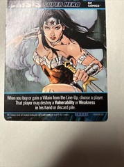 2014 DC Comics Crisis 1 Deck Game Wonder Woman Oversize Crisis Super Hero Card!