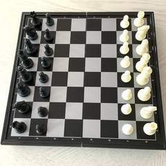 Travel Chess Board Set Magnetic Pieces & Board QuadPro Brain Games to Go