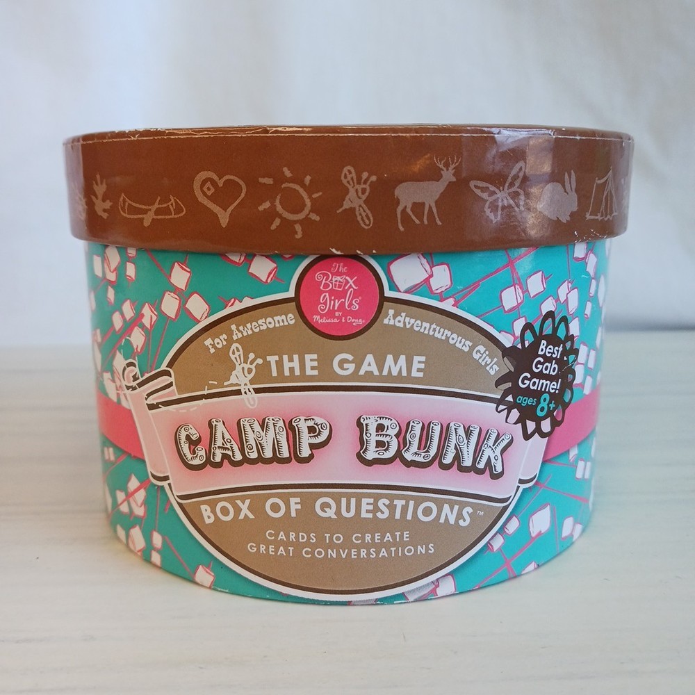 Melissa & Doug Camp bunk Party Box of Questions Game (Ages 8+) game