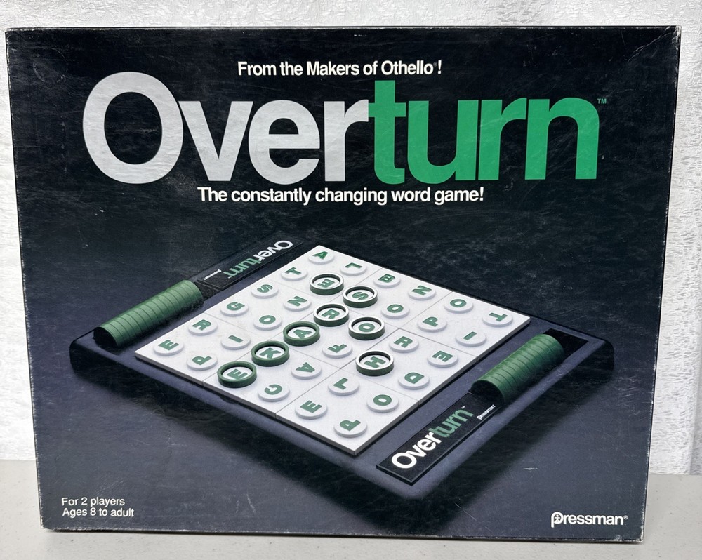 1993 Overturn Game by Pressman Complete in Great Condition Ages 8 & Up
