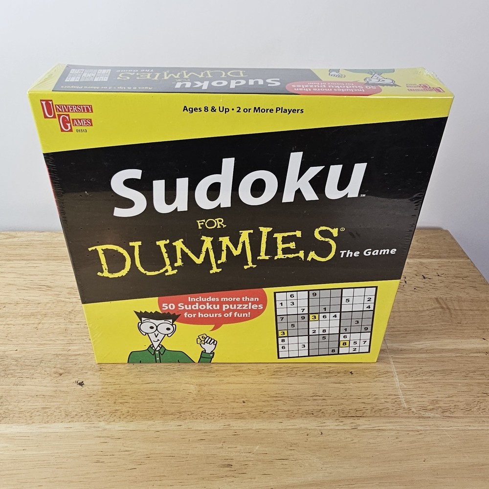 University Games Unisex One Size Board Game Sudoku For Dummies Family Fun Game